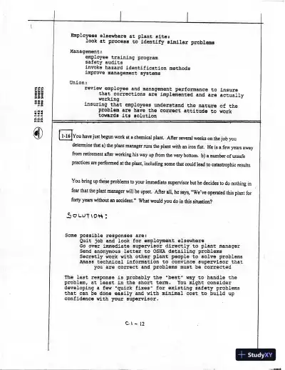 Solution Manual For Chemical Process Safety: Fundamentals With Applications, 3rd Edition - Page 13 preview image