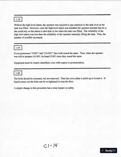 Solution Manual For Chemical Process Safety: Fundamentals With Applications, 3rd Edition - Page 15 preview image