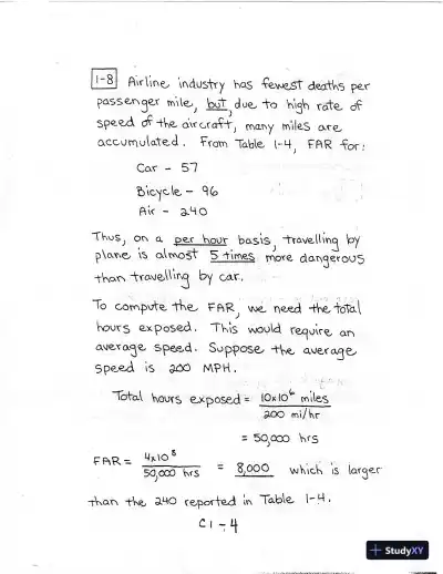 Solution Manual For Chemical Process Safety: Fundamentals With Applications, 3rd Edition - Page 5 preview image