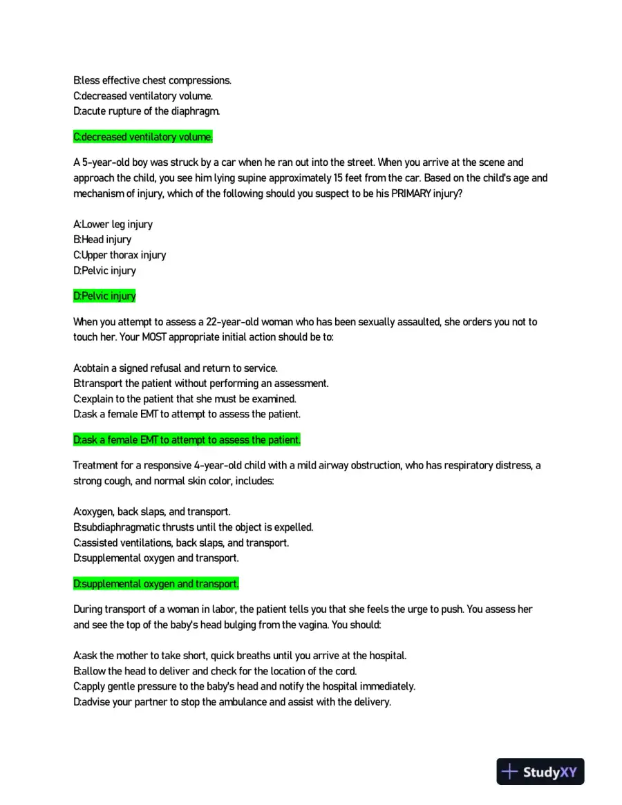 2021 ATI PN Proctored Exam with Answers (11 Solved Questions), page 4
