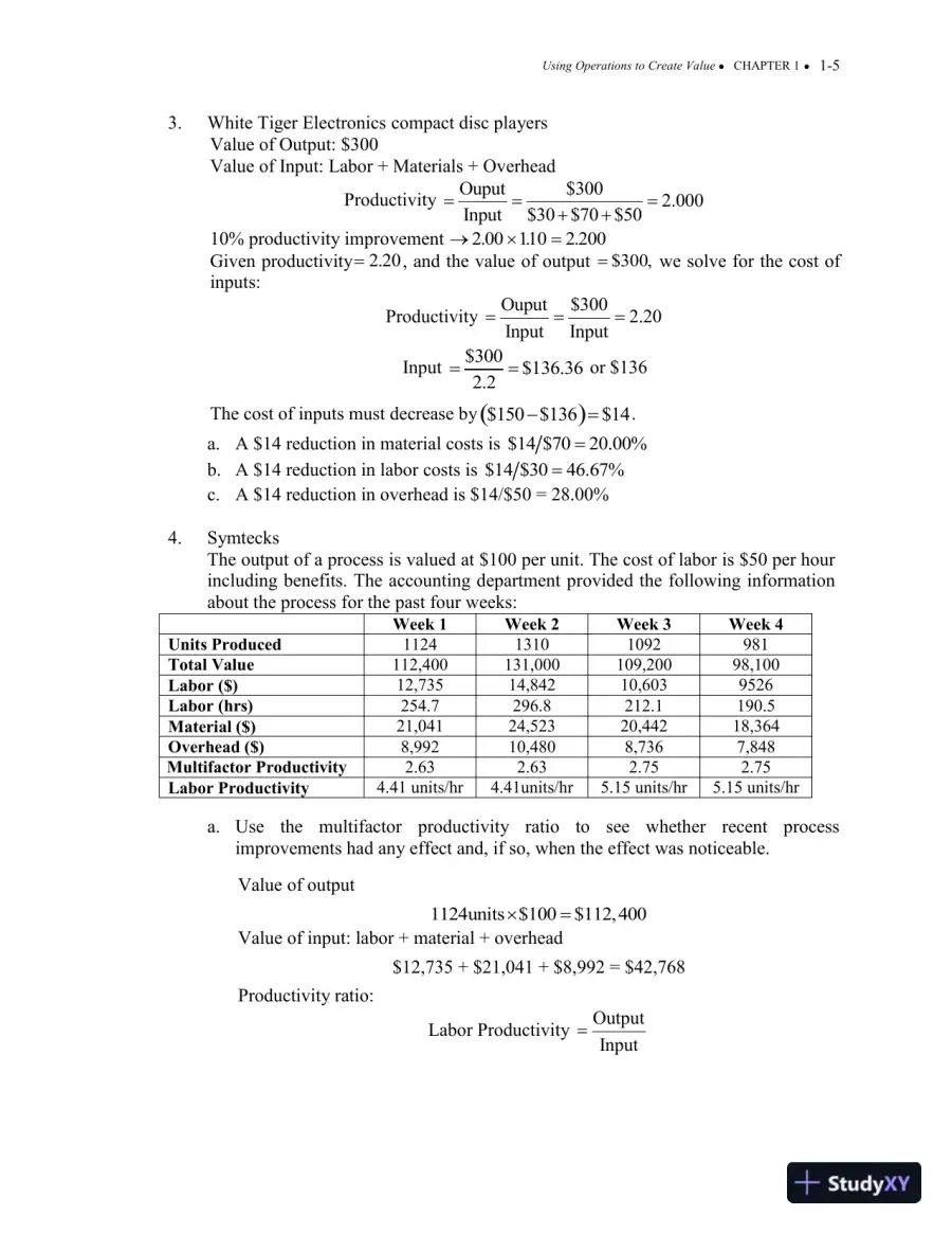 Operations Management: Processes And Supply Chains, 12th Edition Solution Manual, page 7