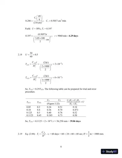 Principles Of Foundation Engineering, 8th Edition Solution Manual - Page 11 preview image
