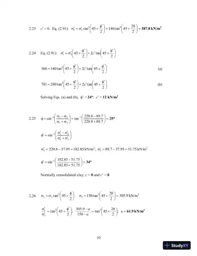 Principles Of Foundation Engineering, 8th Edition Solution Manual - Page 13 preview image