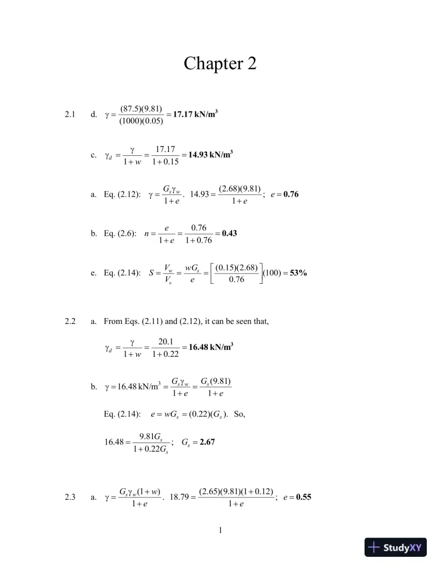 Principles Of Foundation Engineering, 8th Edition Solution Manual, page 4