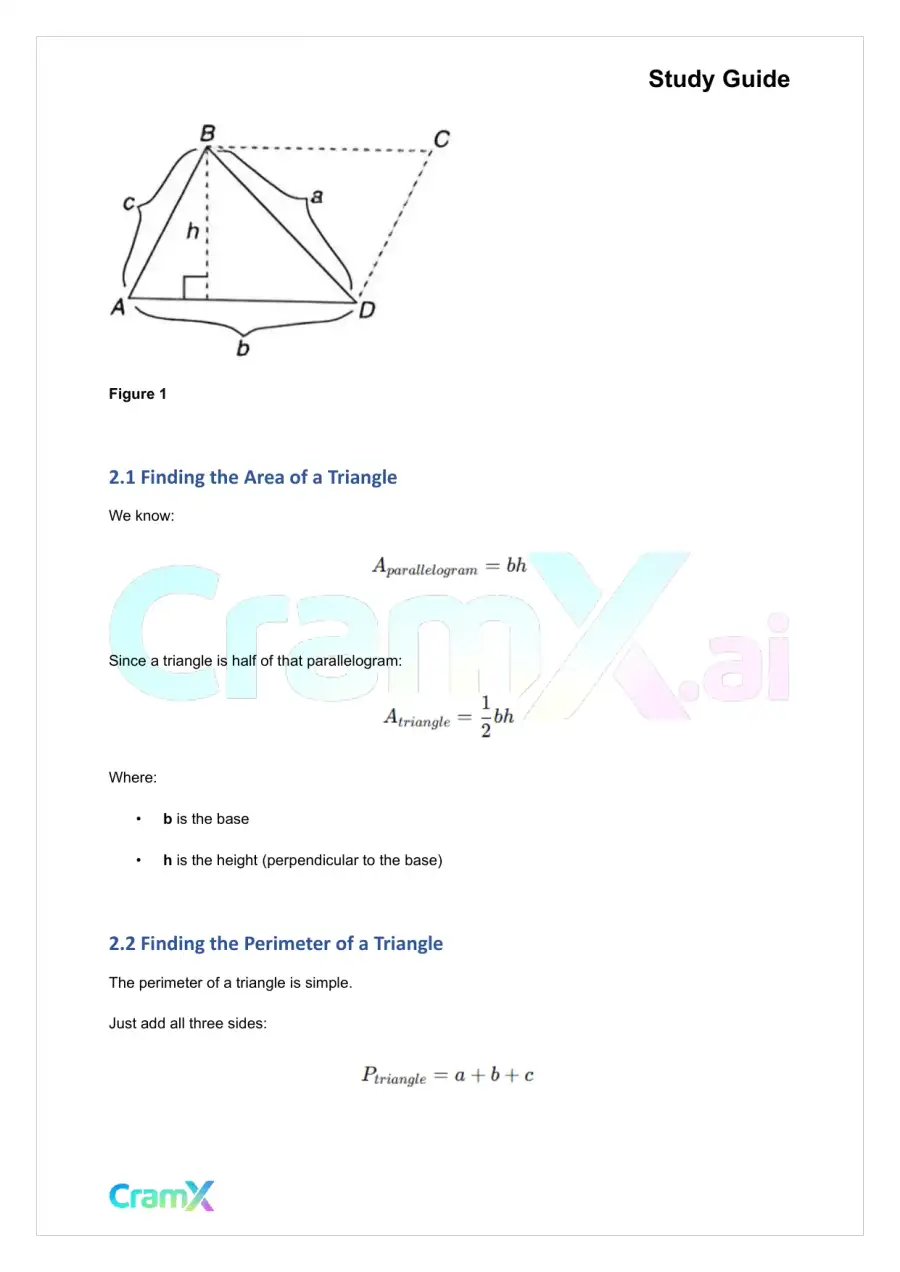 Geometry - Perimeter and Area, page 5