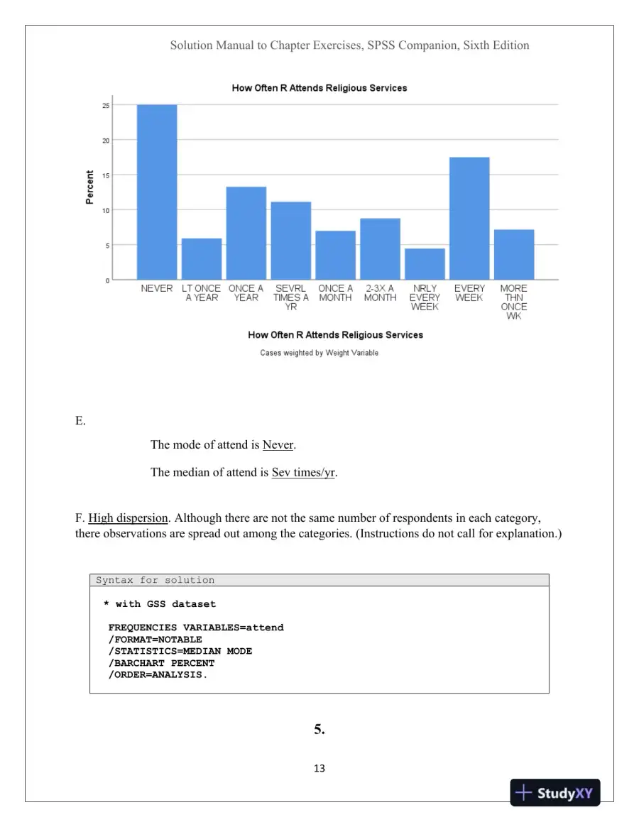 Solution Manual For An IBM SPSS Companion to Political Analysis, 6th Edition, page 13