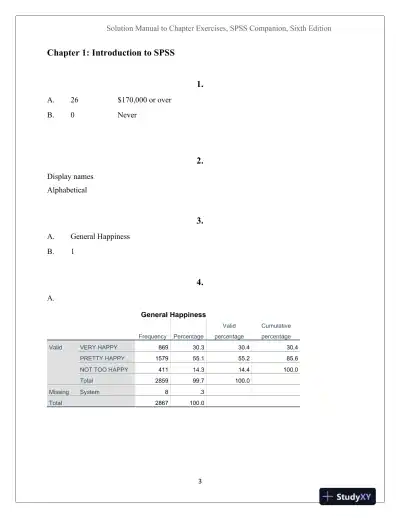 Solution Manual For An IBM SPSS Companion to Political Analysis, 6th Edition - Page 3 preview image