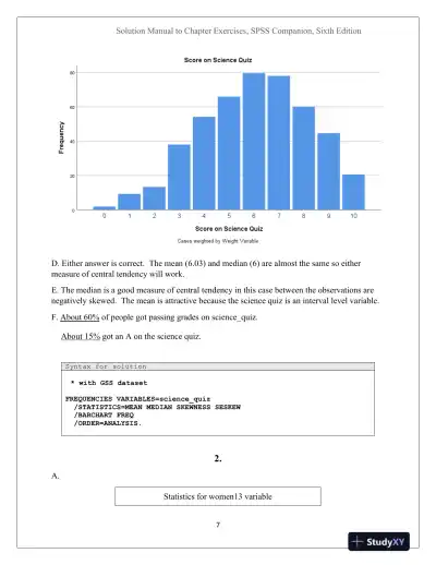 Solution Manual For An IBM SPSS Companion to Political Analysis, 6th Edition - Page 7 preview image