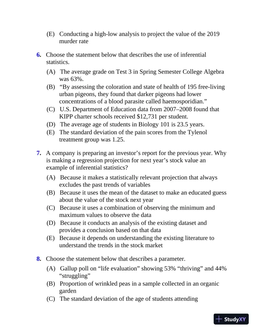 5 Steps to a 5: 500 AP Statistics Questions to Know by Test Day (2020), page 12