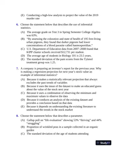 5 Steps to a 5: 500 AP Statistics Questions to Know by Test Day (2020) - Page 12 preview image