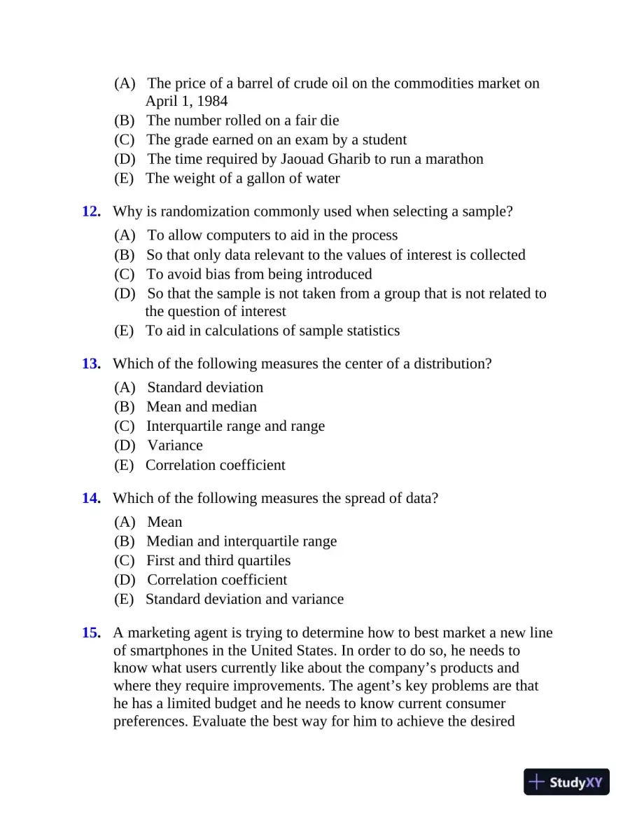 5 Steps to a 5: 500 AP Statistics Questions to Know by Test Day (2020), page 14