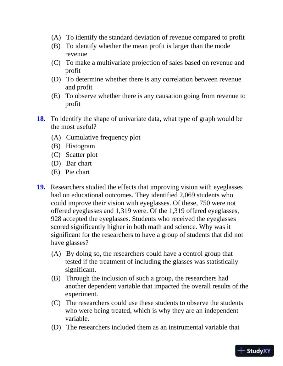 5 Steps to a 5: 500 AP Statistics Questions to Know by Test Day (2020), page 16