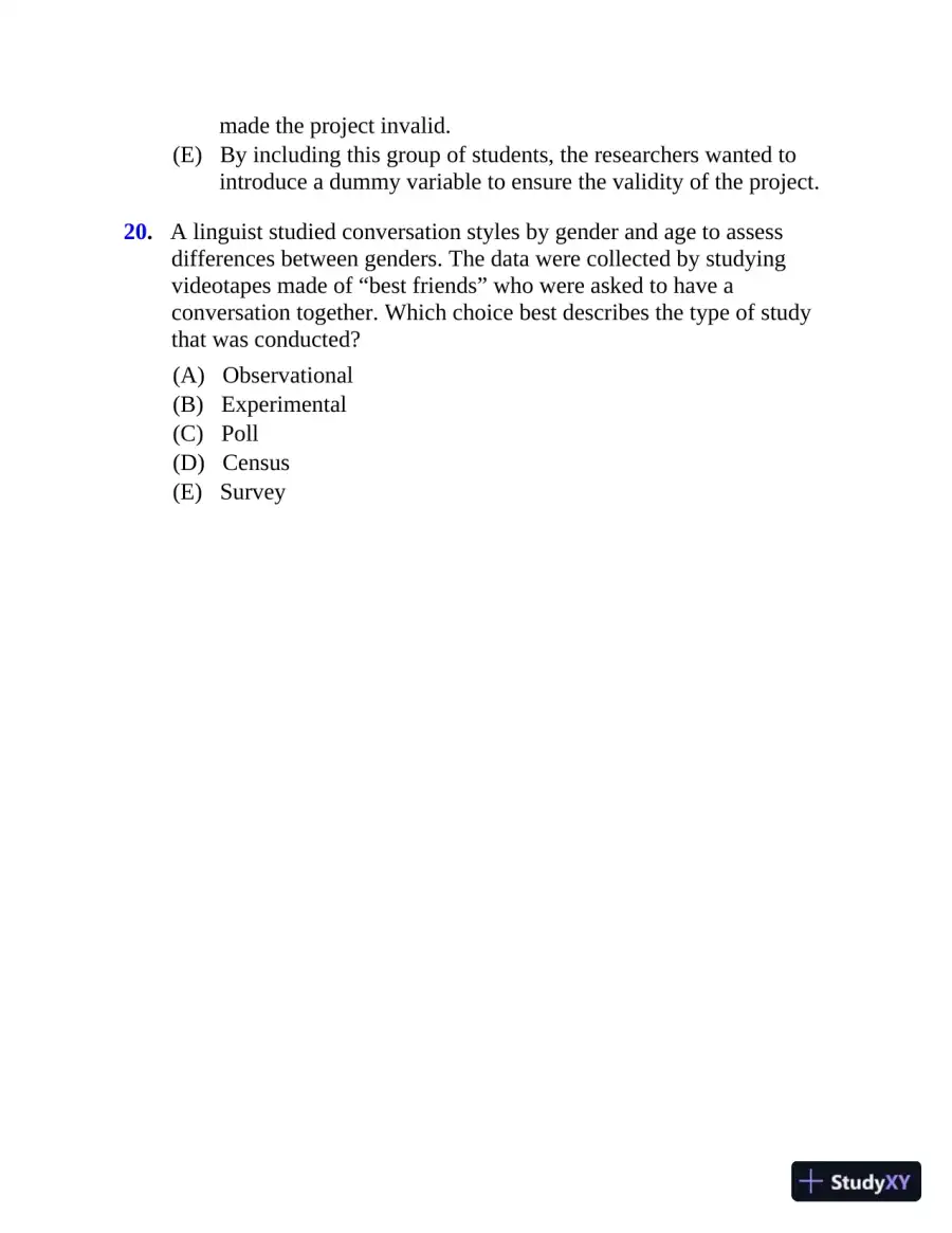 5 Steps to a 5: 500 AP Statistics Questions to Know by Test Day (2020), page 17
