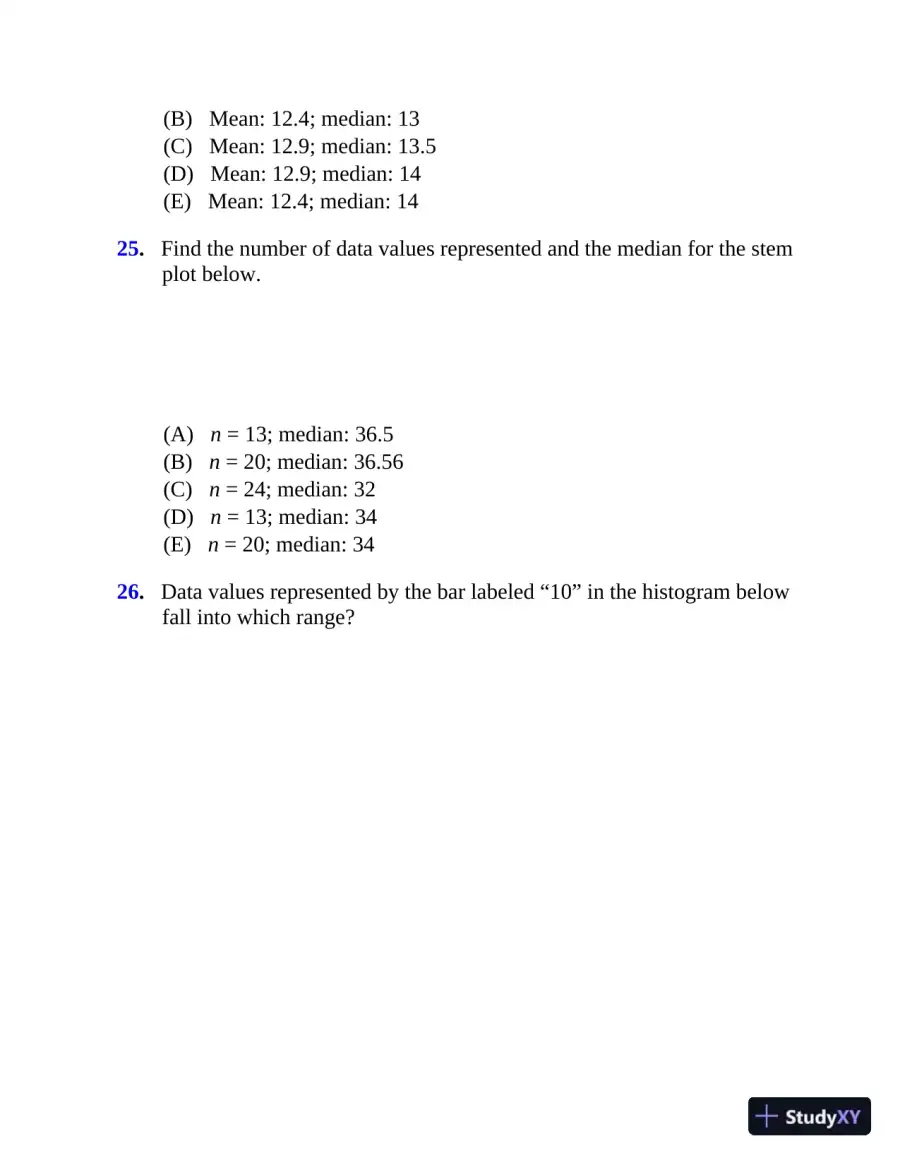 5 Steps to a 5: 500 AP Statistics Questions to Know by Test Day (2020), page 20