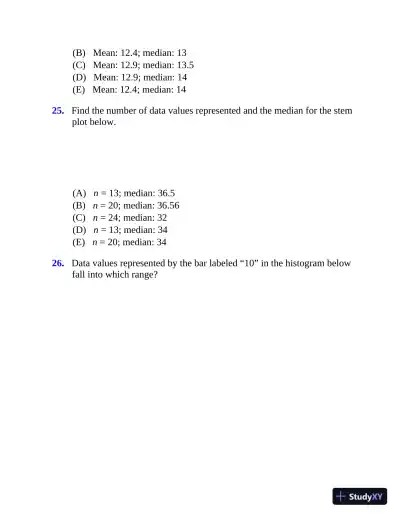 5 Steps to a 5: 500 AP Statistics Questions to Know by Test Day (2020) - Page 20 preview image