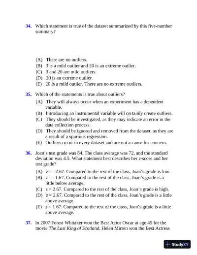 5 Steps to a 5: 500 AP Statistics Questions to Know by Test Day (2020) - Page 24 preview image