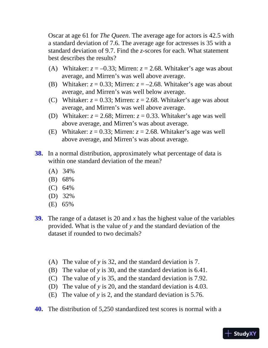 5 Steps to a 5: 500 AP Statistics Questions to Know by Test Day (2020), page 25