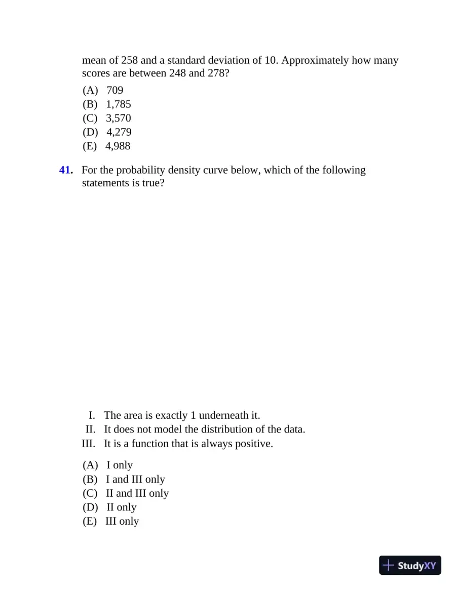 5 Steps to a 5: 500 AP Statistics Questions to Know by Test Day (2020), page 26