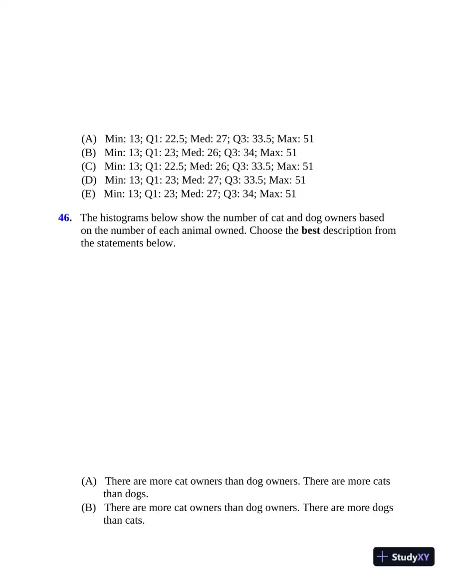 5 Steps to a 5: 500 AP Statistics Questions to Know by Test Day (2020), page 30
