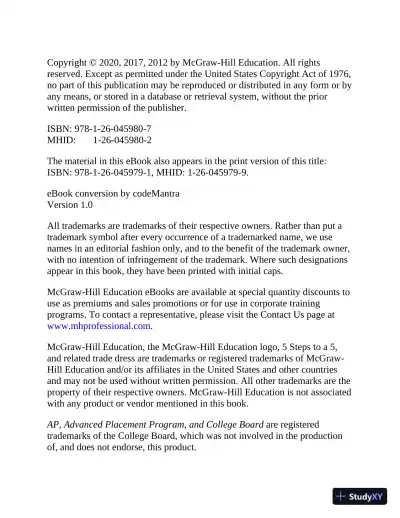 5 Steps to a 5: 500 AP Statistics Questions to Know by Test Day (2020) - Page 5 preview image