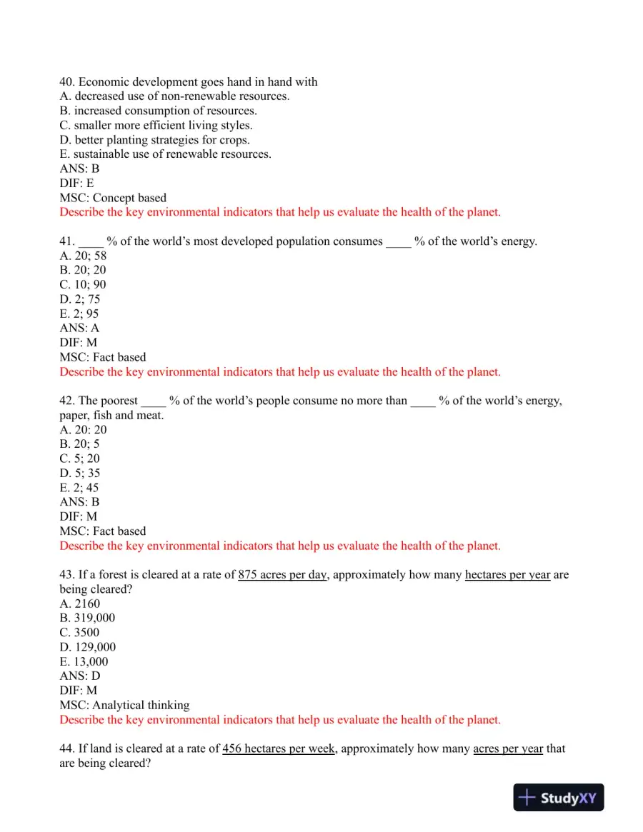Environmental Science: Foundations and Applications 1st Edition Test Bank, page 12
