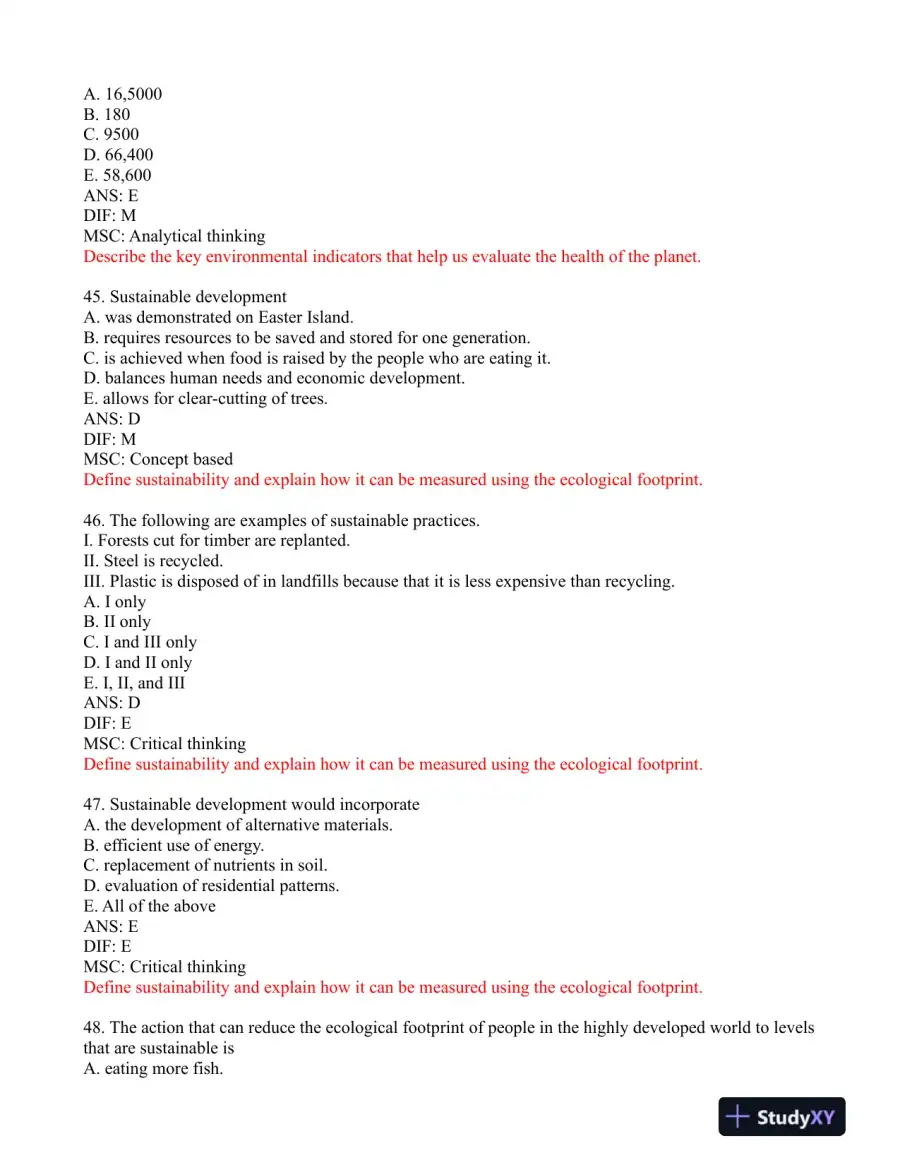 Environmental Science: Foundations and Applications 1st Edition Test Bank, page 13
