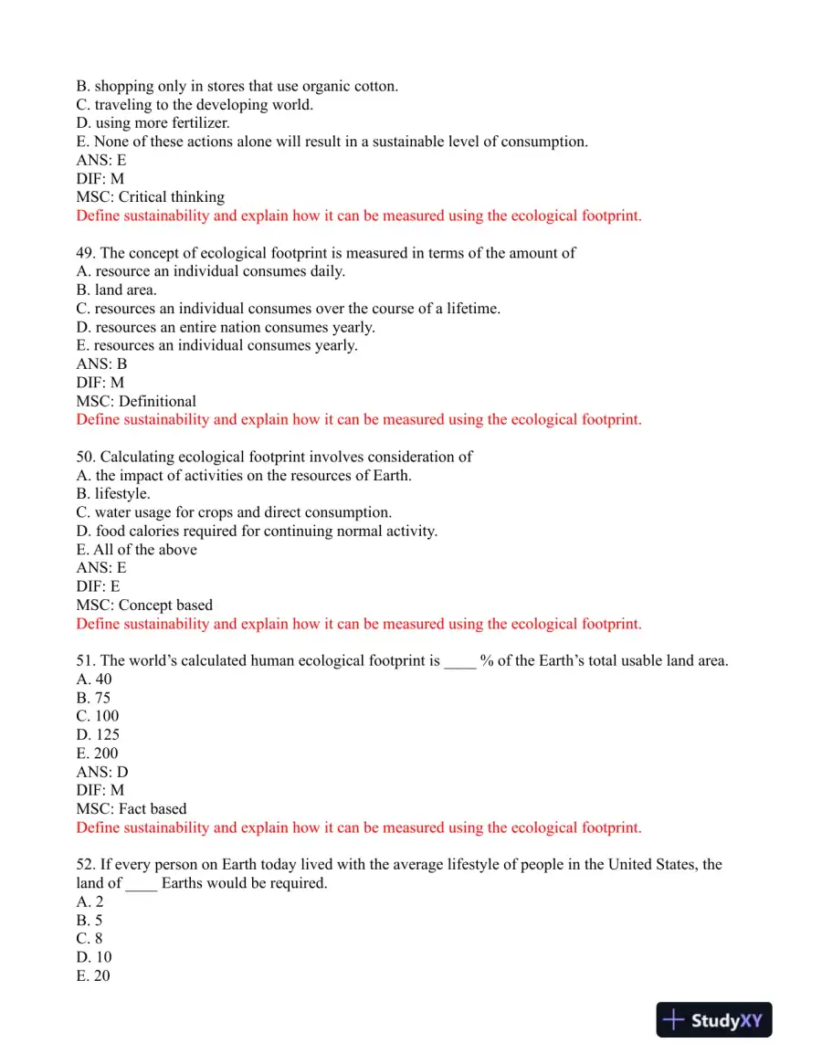 Environmental Science: Foundations and Applications 1st Edition Test Bank, page 14