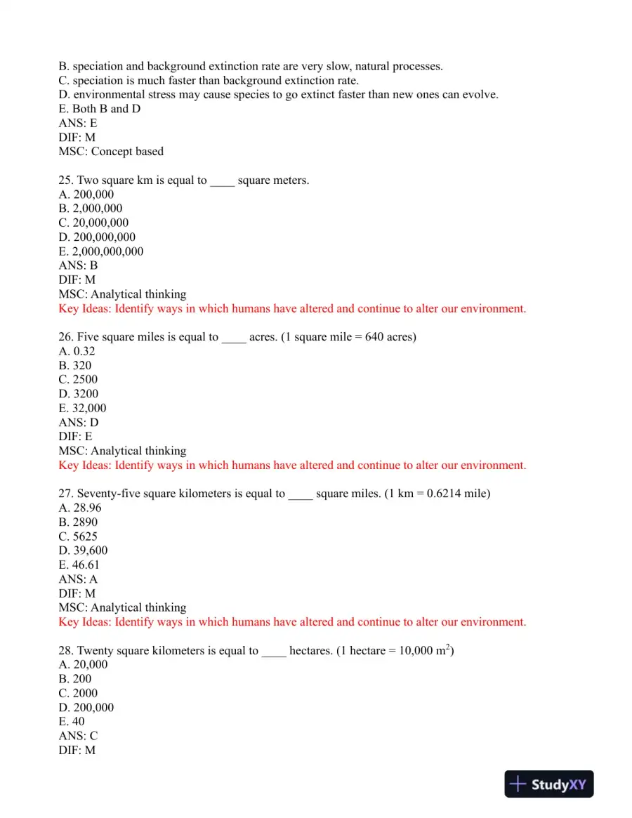 Environmental Science: Foundations and Applications 1st Edition Test Bank, page 8