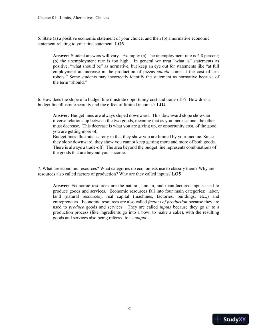 Economics: Principles, Problems, and Policies (McGraw-Hill Series in Economics) 20th Edition Solution Manual, page 3