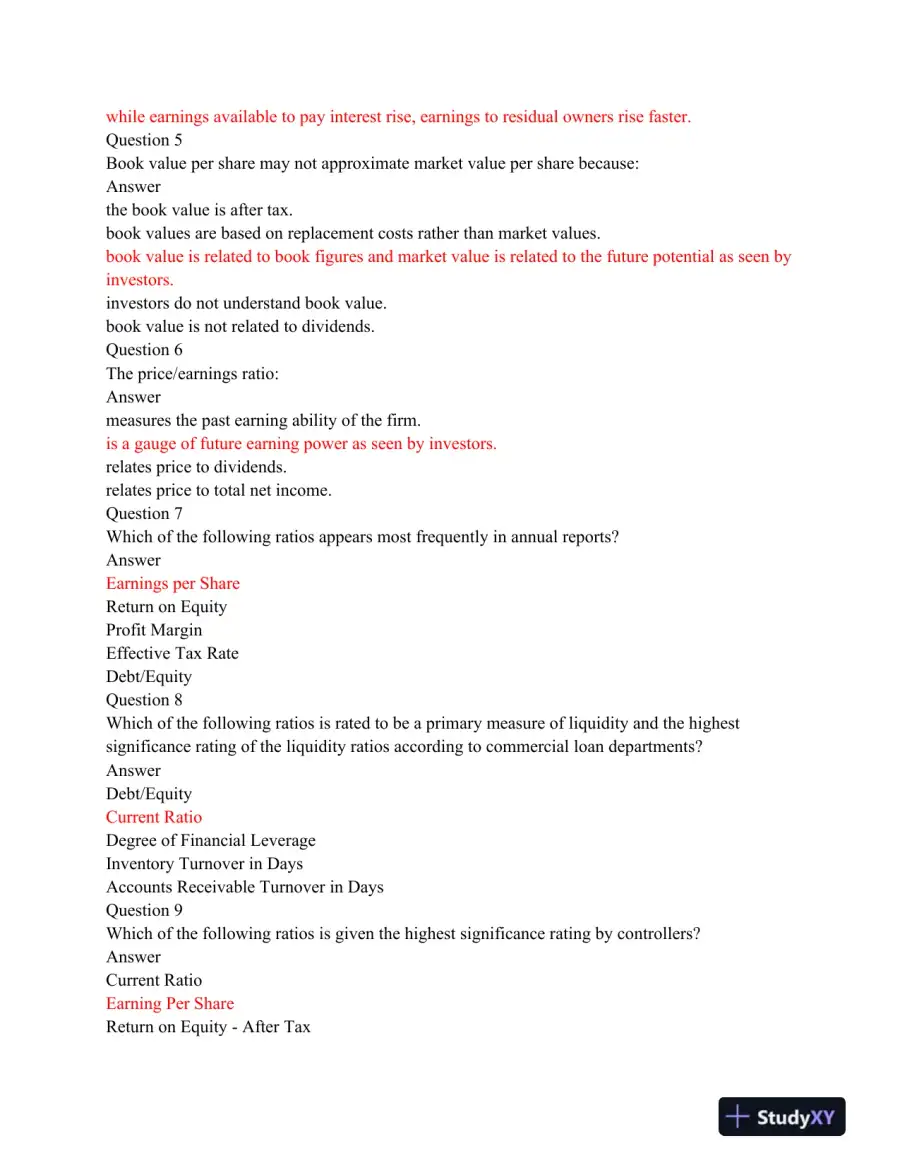 ACC 599 Midterm Exam: Financial and Managerial Accounting Concepts, page 3