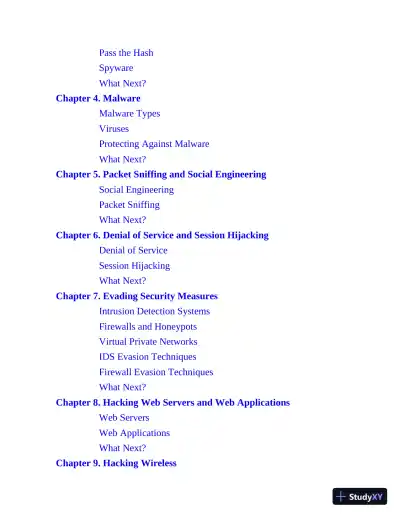 Certified Ethical Hacker CEH Exam Cram (2022) - Page 10 preview image