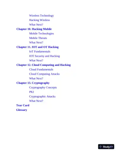 Certified Ethical Hacker CEH Exam Cram (2022) - Page 11 preview image