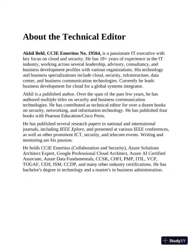 Certified Ethical Hacker CEH Exam Cram (2022) - Page 15 preview image