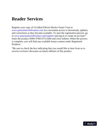 Certified Ethical Hacker CEH Exam Cram (2022) - Page 17 preview image