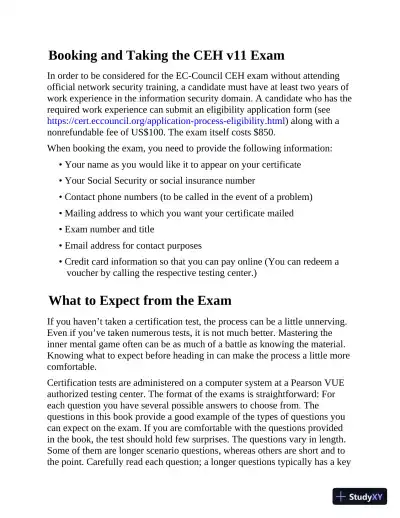 Certified Ethical Hacker CEH Exam Cram (2022) - Page 21 preview image