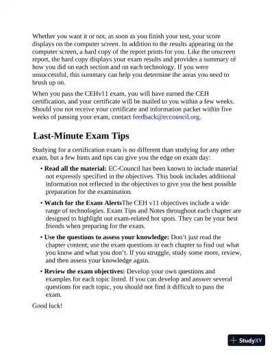 Certified Ethical Hacker CEH Exam Cram (2022) - Page 23 preview image