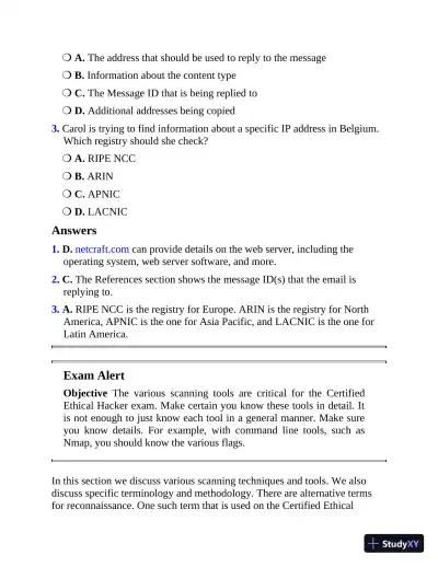 Certified Ethical Hacker CEH Exam Cram (2022) - Page 30 preview image