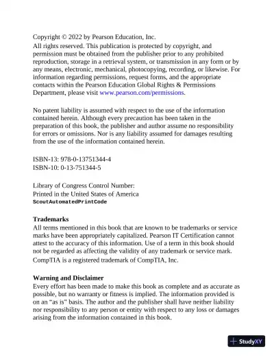 Certified Ethical Hacker CEH Exam Cram (2022) - Page 4 preview image