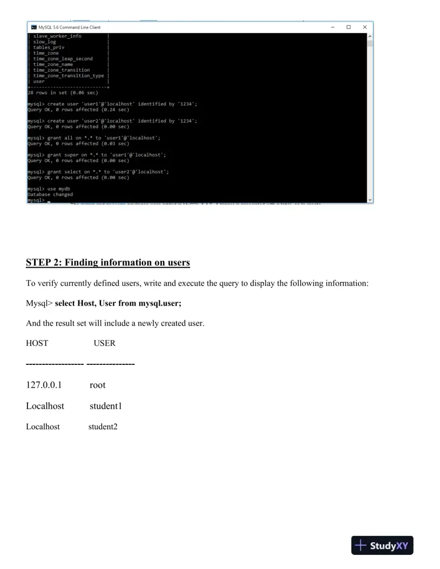 Managing MySQL Users: Command Line vs. MySQL Workbench, page 3