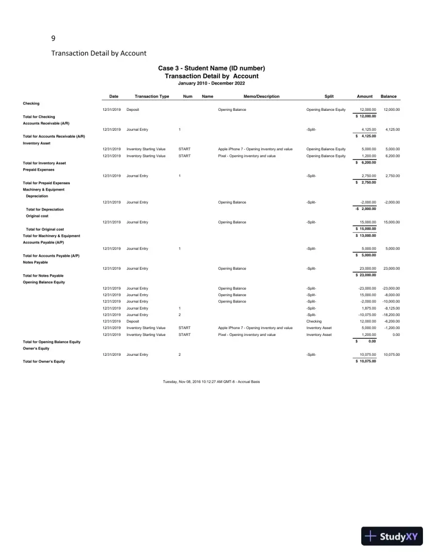 Solution Manual For Using QuickBooks Online for Accounting, 3rd Edition, page 13