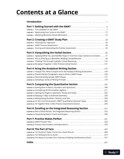 GMAT Prep 2023 For Dummies With Online Practice (2022) - Page 10 preview image