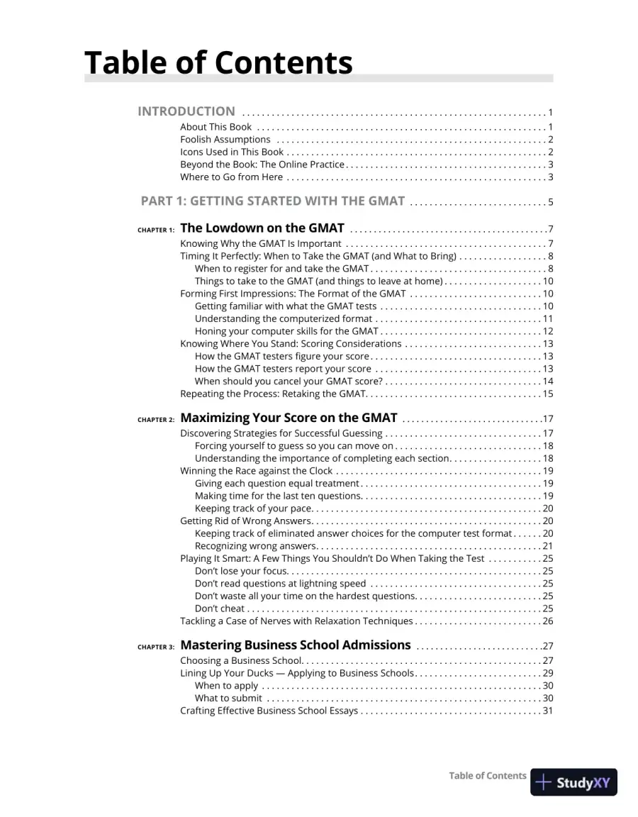GMAT Prep 2023 For Dummies With Online Practice (2022), page 12