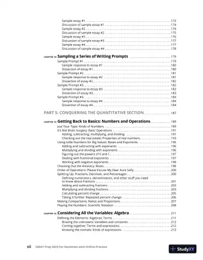 GMAT Prep 2023 For Dummies With Online Practice (2022) - Page 15 preview image