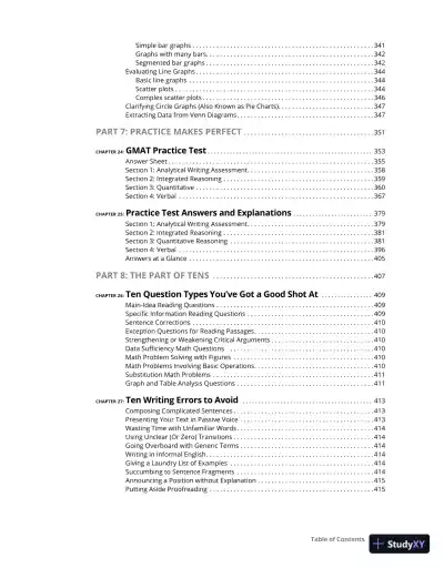 GMAT Prep 2023 For Dummies With Online Practice (2022) - Page 18 preview image