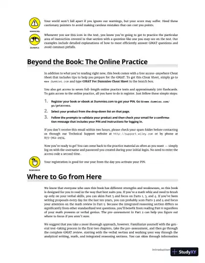 GMAT Prep 2023 For Dummies With Online Practice (2022) - Page 22 preview image