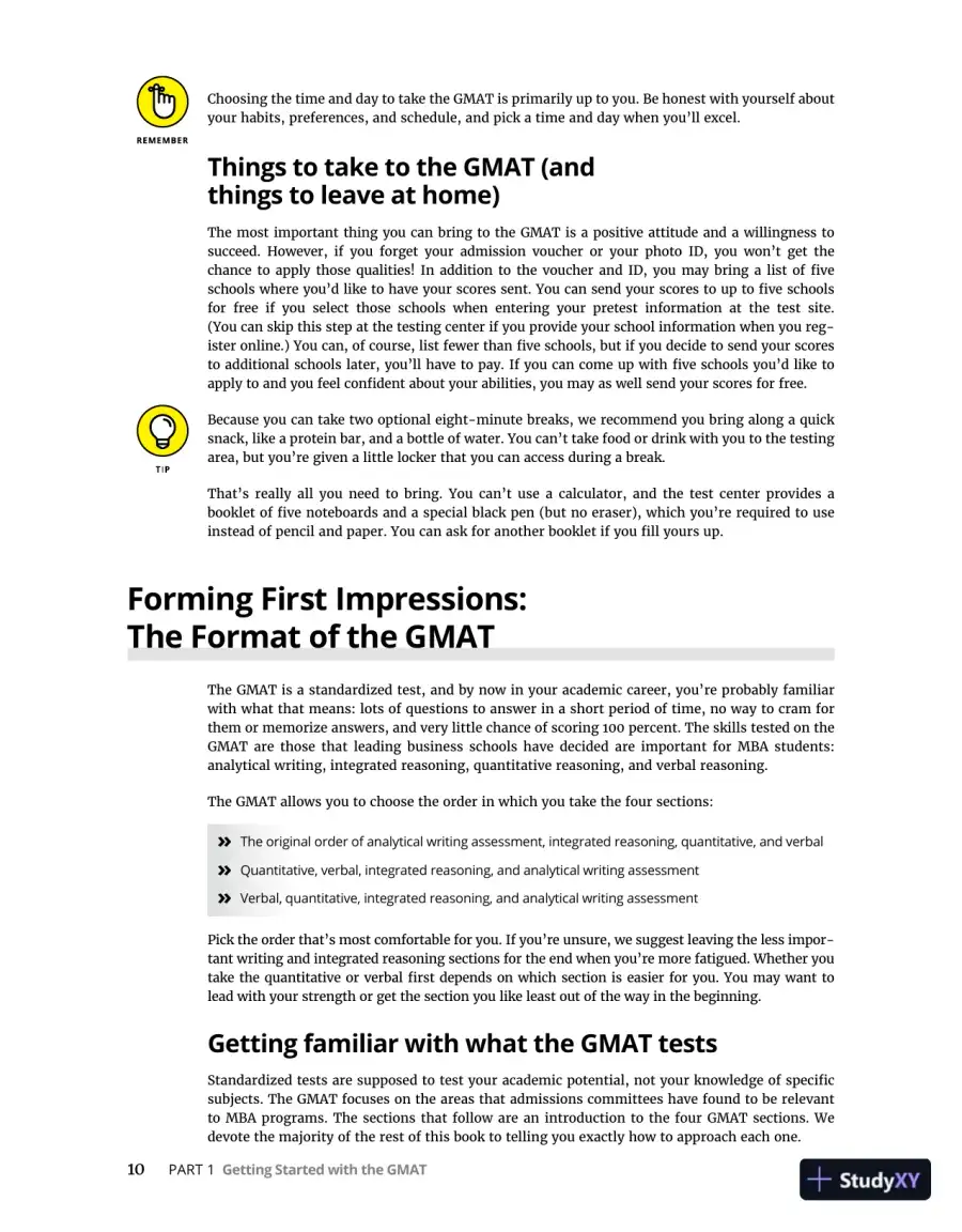 GMAT Prep 2023 For Dummies With Online Practice (2022), page 29