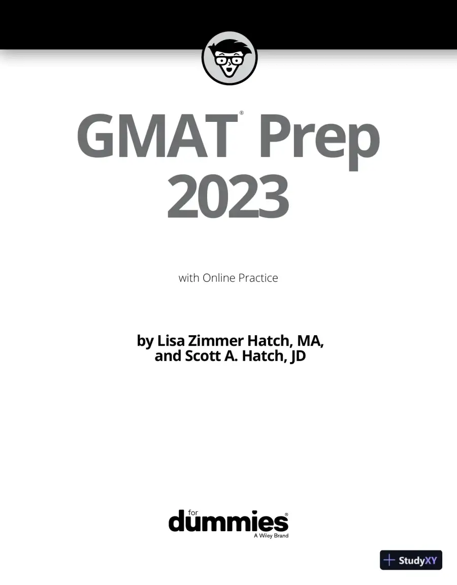 GMAT Prep 2023 For Dummies With Online Practice (2022), page 8