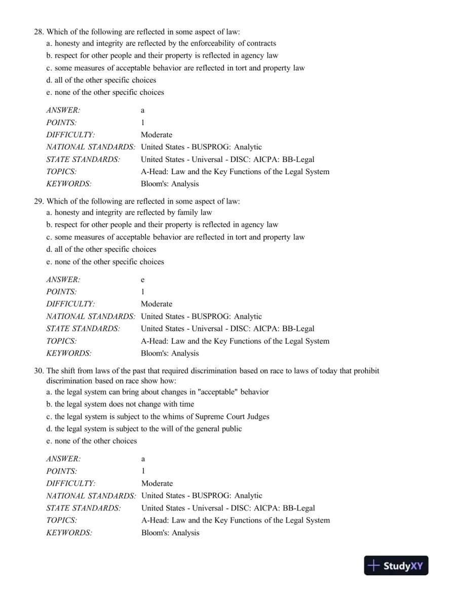 Test Bank For The Legal Environment Of Business, 12th Edition, page 11