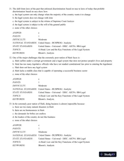 Test Bank For The Legal Environment Of Business, 12th Edition - Page 12 preview image