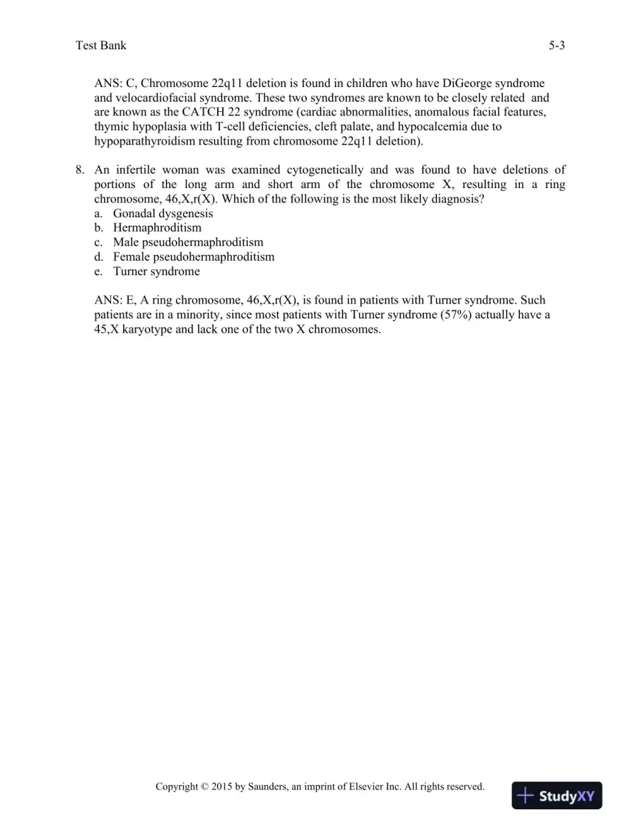 Robbins and Cotran Pathologic Basis of Disease (Robbins Pathology) 9th Edition Test Bank, page 15